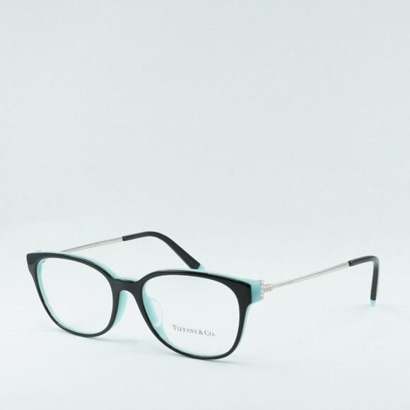 NEW TIFFANY & CO TF2177F 8055 BLACK ON TIFFANY BLUE EYEGLASSES - Picture 2 of 10